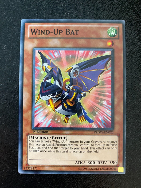 Yugioh Wind-Up Bat PHSW-EN025 Common 1st Edition NM