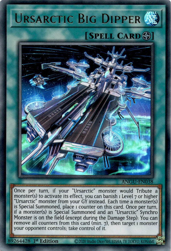 Yugioh Ursarctic Big Dipper ANGU-EN038 Ultra Rare 1st Edition NM