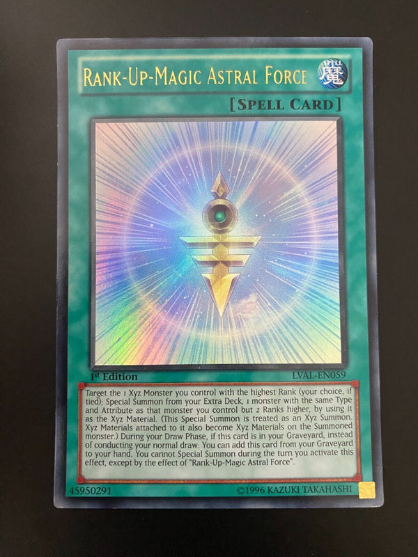 Yugioh Rank-Up-Magic Astral Force LVAL-EN059 Ultra Rare 1st Edition VLP/NM