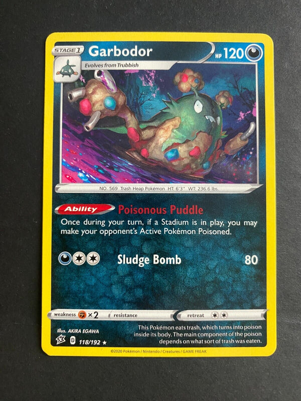 Pokemon Garbodor 118/192 Rebel Clash Rare Non Holo NM