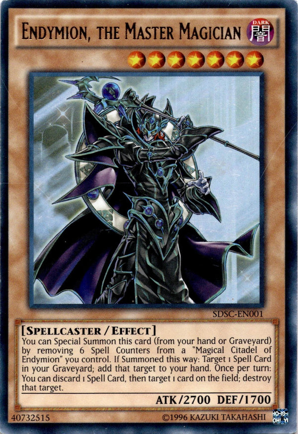 Yugioh Endymion, the Master Magician SDSC-EN001 Ultra Rare 1st Edition HP