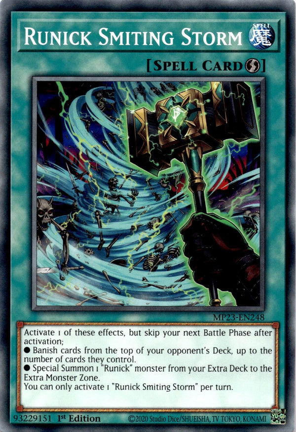 Yugioh Runick Smiting Storm MP23-EN248 Common 1st Edition NM