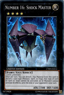 Yugioh Number 16: Shock Master CT09-EN014 Super Rare Limited Edition LP