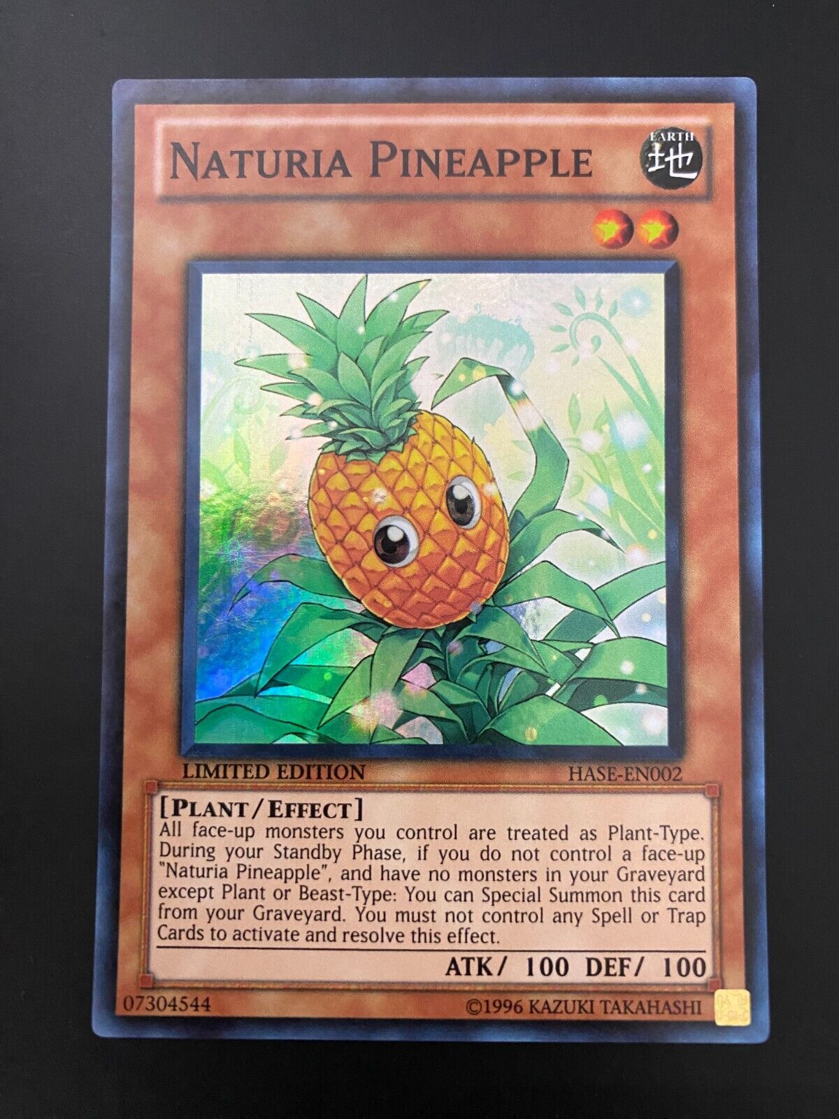 Yugioh Naturia Pineapple HASE-EN002 Super Rare Limited Edition VLP