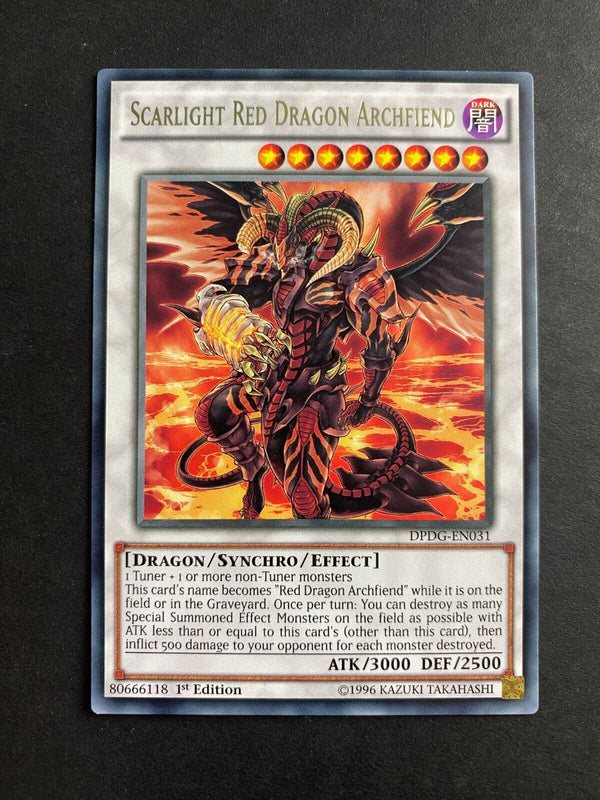 Yugioh Scarlight Red Dragon Archfiend DPDG-EN031 Rare 1st Edition NM