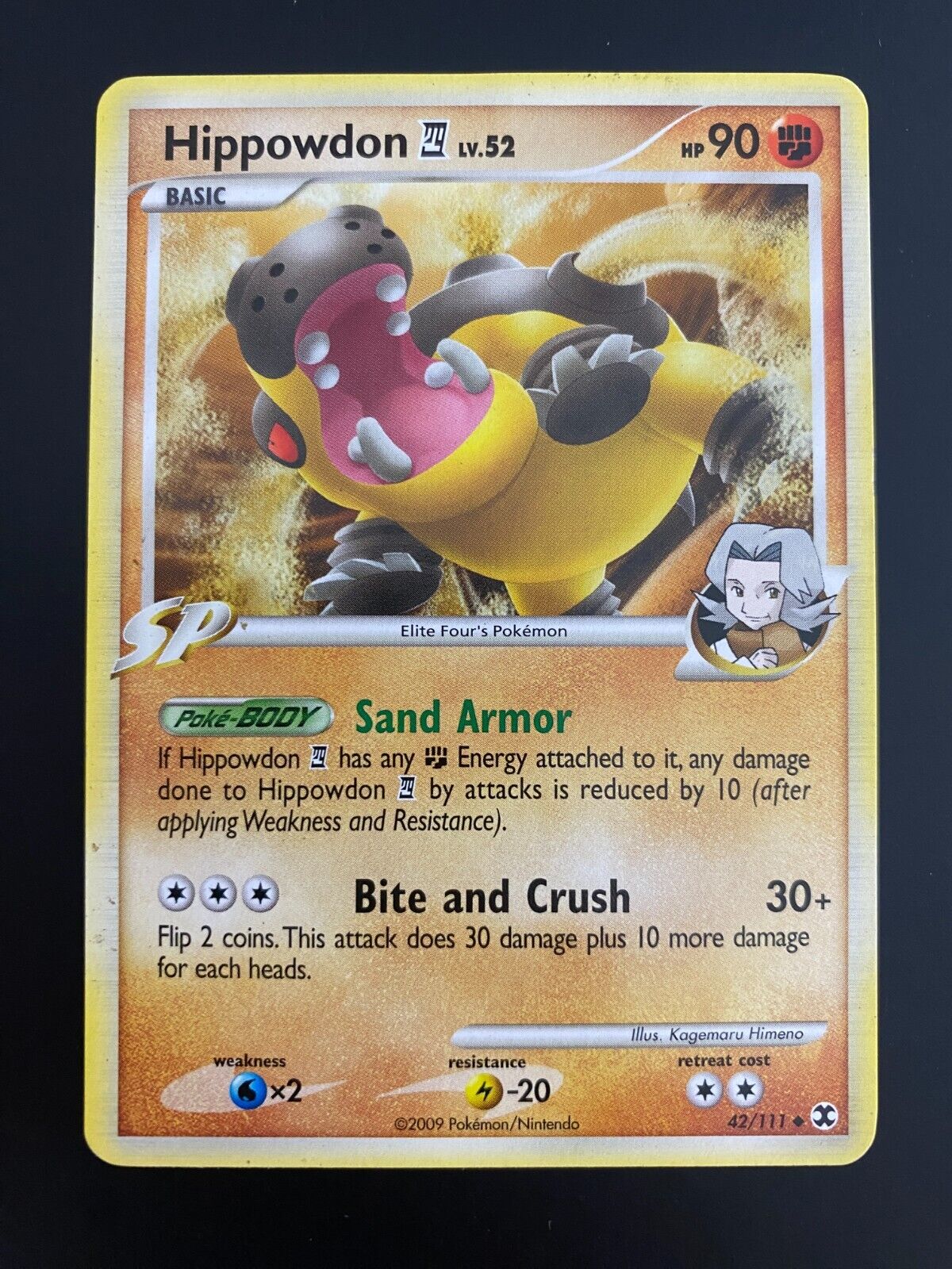 Pokemon Hippowdon 42/111 Rising Rivals Non Holo MP-LP