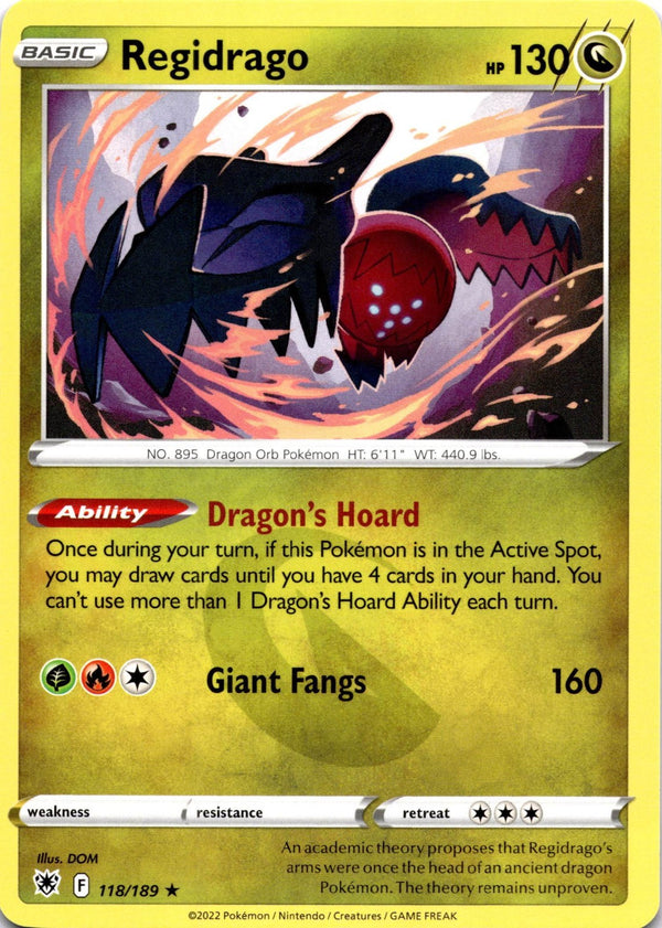 Pokemon Regidrago 118/189 Astral Radiance Non Holo NM
