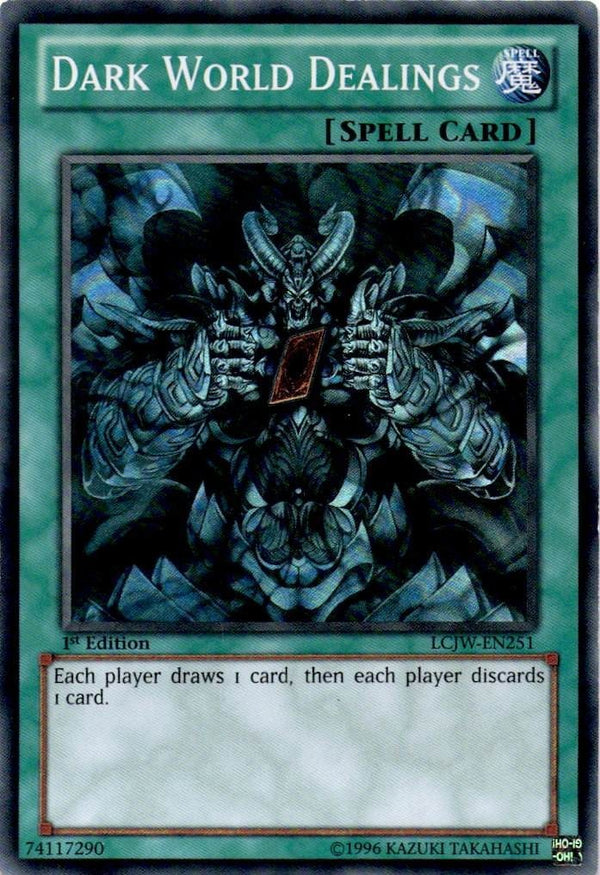 Yugioh Dark World Dealings LCJW-EN251 Super Rare 1st Edition MP/LP