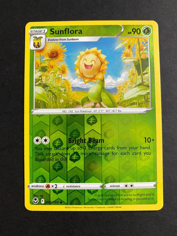 Pokemon Sunflora 006/195 Silver Tempest Reverse Holo NM
