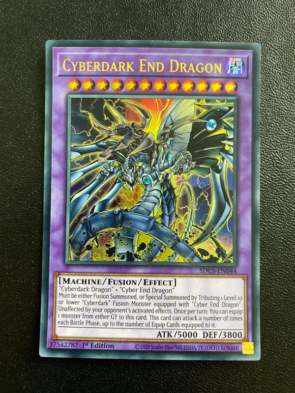 Yugioh Cyberdark End Dragon SDCS-EN044 Ultra Rare 1st Edition NM