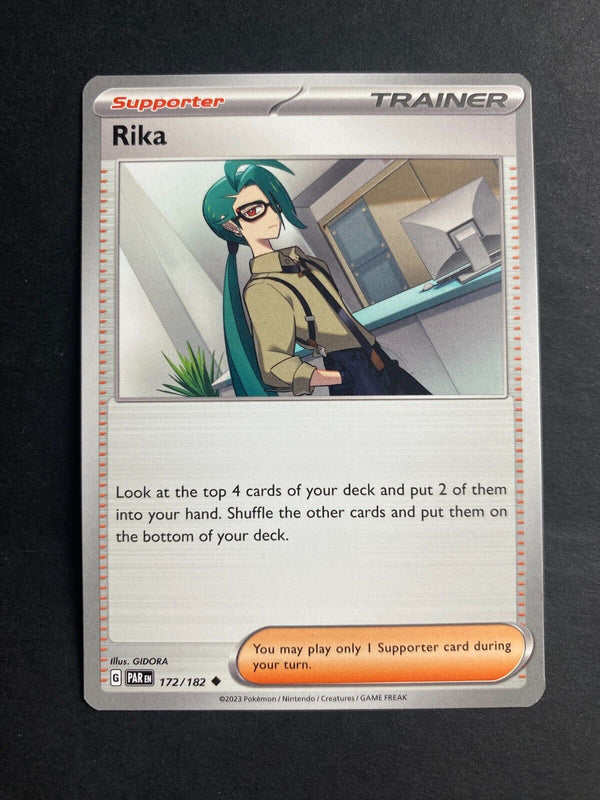 Pokemon Rika 172/182 Pradox Rift Non Holo NM