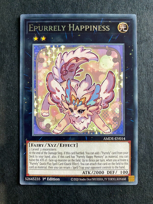 Yugioh Epurrely Happiness AMDE-EN014 Rare 1st Edition NM