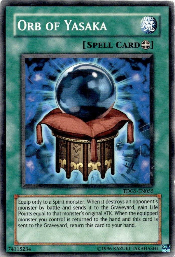 Yugioh Orb of Yasaka TDGS-EN055 Common Unlimited Edition MP/LP