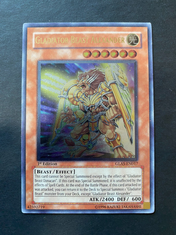 Yugioh Gladiator Beast Alexander GLAS-EN017 Ultimate Rare 1st Edition LP