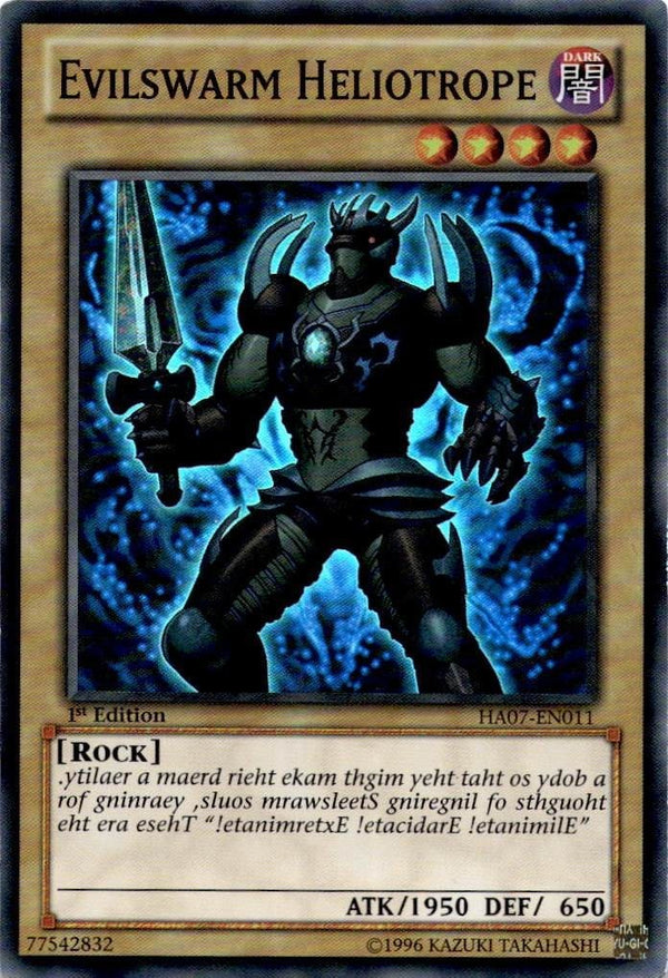 Yugioh Evilswarm Heliotrope HA07-EN011 Super Rare 1st Edition VLP/NM