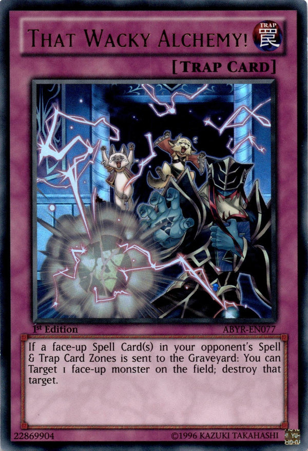 Yugioh That Wacky Alchemy! ABYR-EN077 Ultra Rare 1st Edition MP/LP