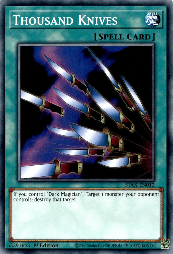Yugioh Thousand Knives STAX-EN012 Common 1st Edition NM