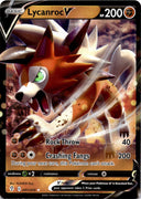 Pokemon Lycanroc V 091/203 Evolving Skies Full Art Holo NM