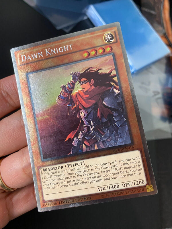 Yugioh Dawn Knight NKRT-EN016 platinum rare Limited Edition LP