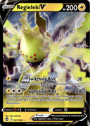 Pokemon Regieleki V 057/195 Silver Tempest Full Art Holo NM