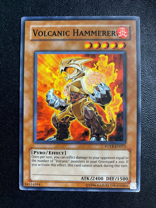 Yugioh Volcanic Hammerer FOTB-EN013 Common Unlimited Edition HP/MP