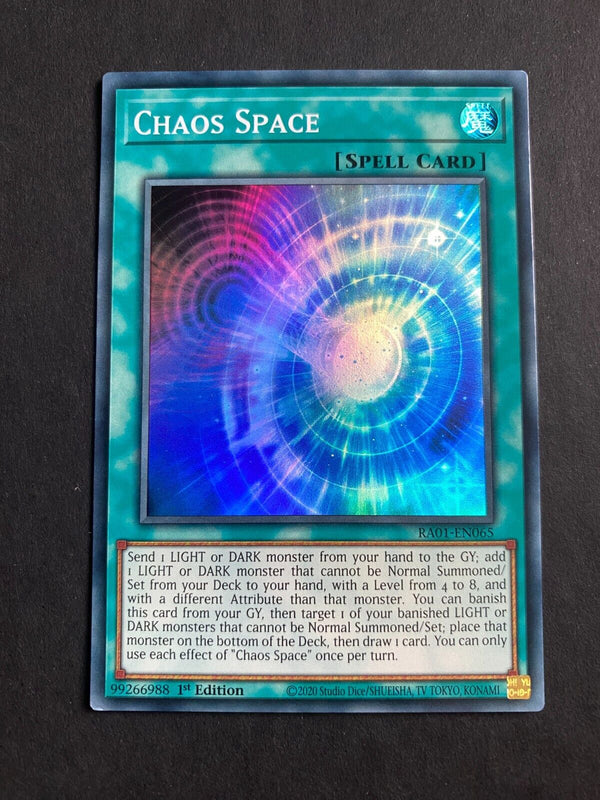 Yugioh Chaos Space RA01-EN065 Super Rare 1st Edition NM