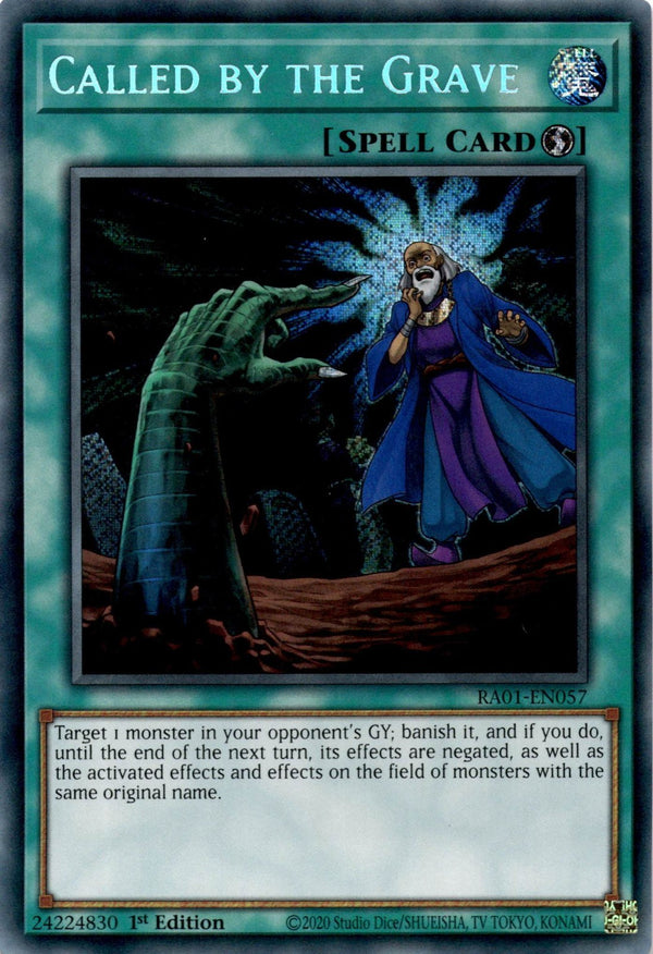 Yugioh Called by the Grave RA01-EN057 Secret Rare 1st Edition NM