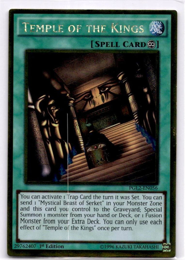 Yugioh Temple of the Kings PGL2-EN056 Gold Rare 1st Edition LP