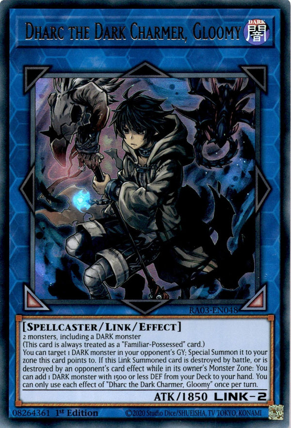 Yugioh Dharc the Dark Charmer, Gloomy RA03-EN048 Ultra Rare 1st Edition NM