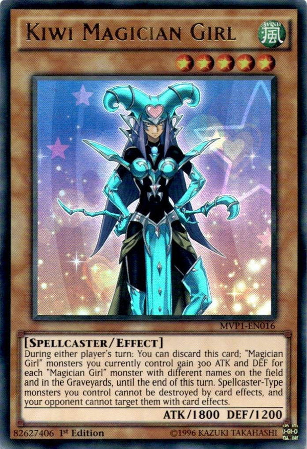 Yugioh Kiwi Magician Girl MVP1-EN016 Ultra Rare 1st Edition LP