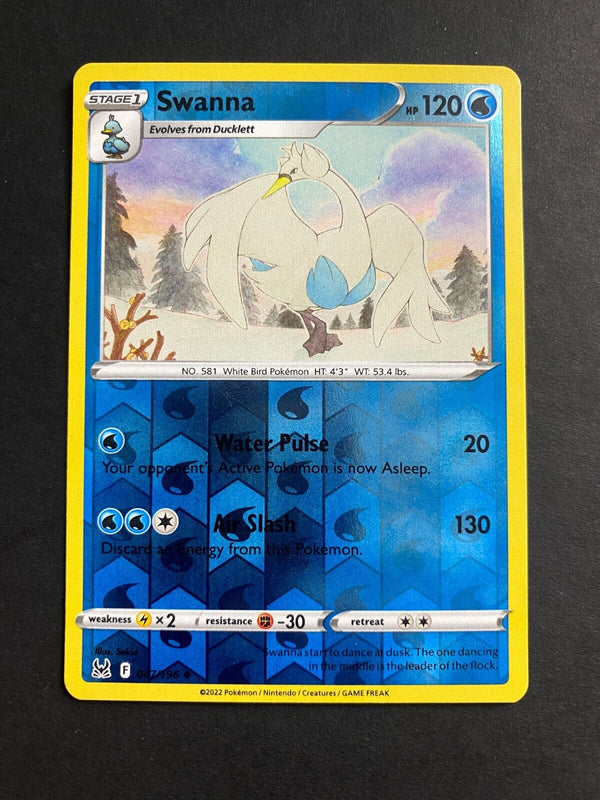 Pokemon Swanna 047/196 Lost Origin Reverse Holo NM