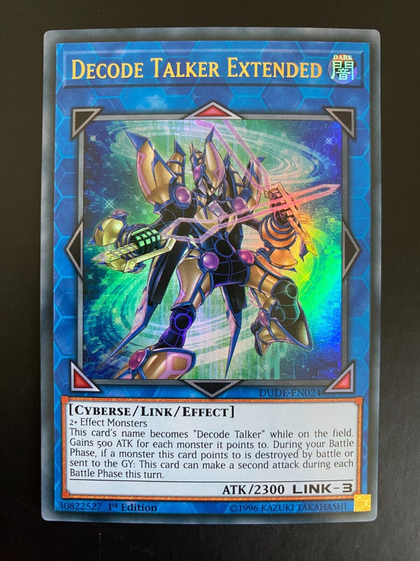 Yugioh Decode Talker Extended DUDE-EN024 1st Edition Ultra Rare NM/MINT