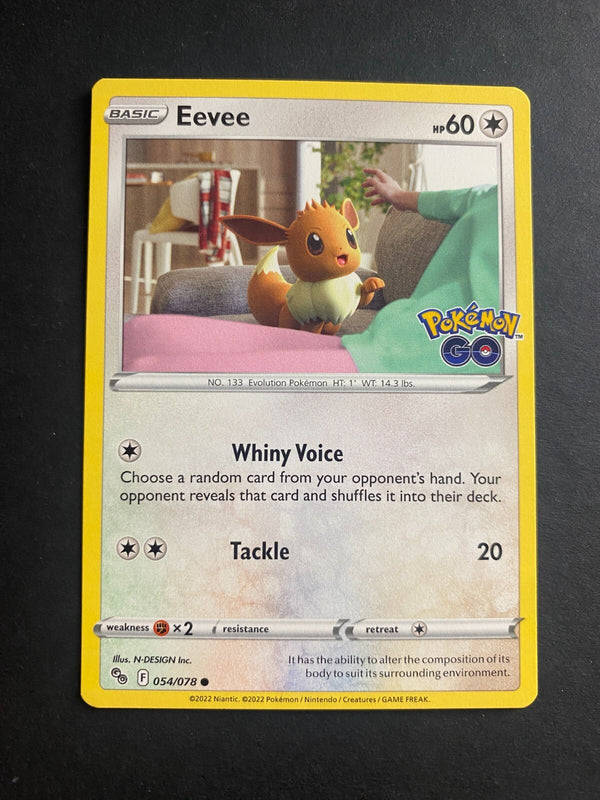 Pokemon Eevee 054/078 Pokemon Go Non Holo NM