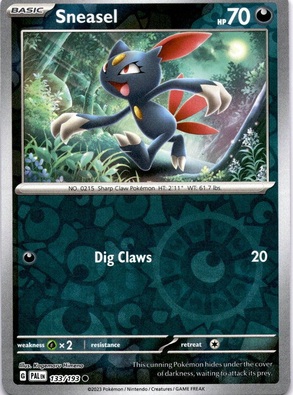 Pokemon Sneasel 133/193 Paldea Evolved Reverse Holo NM