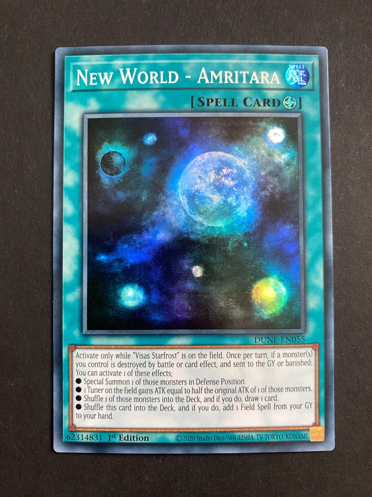 Yugioh New World - Amritara DUNE-EN055 Super Rare 1st Edition NM