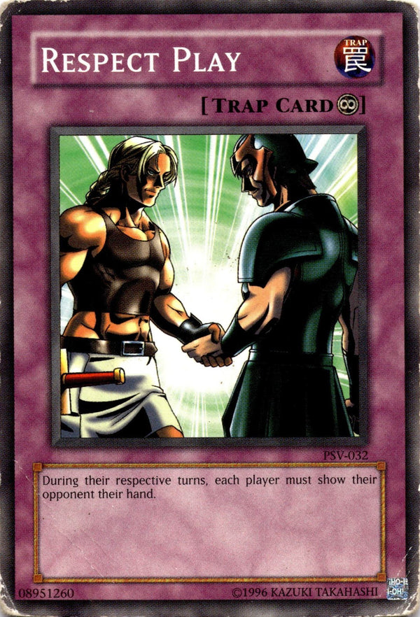 Yugioh Respect Play PSV-032 Common Unlimited Edition DAMAGED