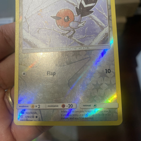 Pokemon Fletchling 179/236 Unified Minds Reverse Holo MP