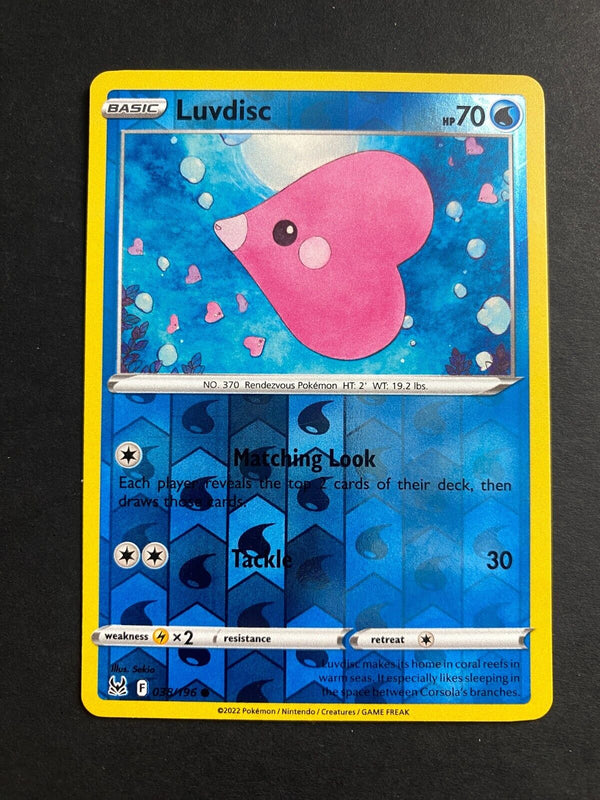 Pokemon Luvdisc 038/196 Lost Origin Reverse Holo NM