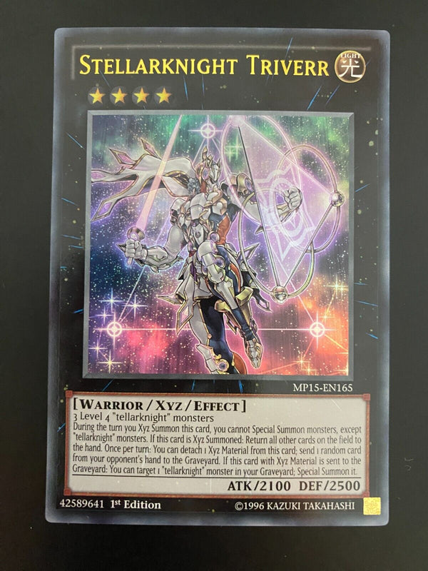 Yugioh Stellarknight Triverr MP15-EN165 Ultra Rare 1st Edition NM