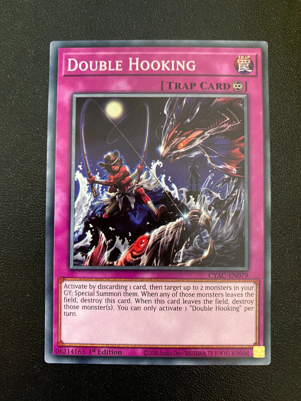 Yugioh Double Hooking CYAC-EN079 Common 1st Edition NM