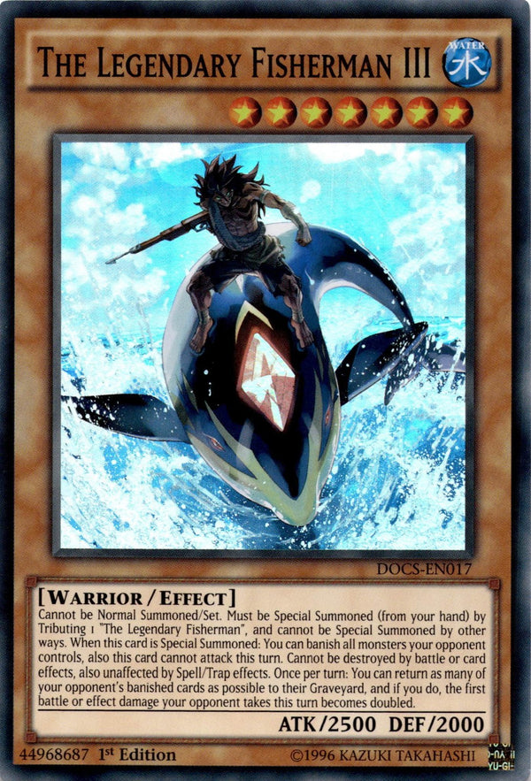 Yugioh The Legendary Fisherman III DOCS-EN017 Super Rare 1st Edition VLP/NM