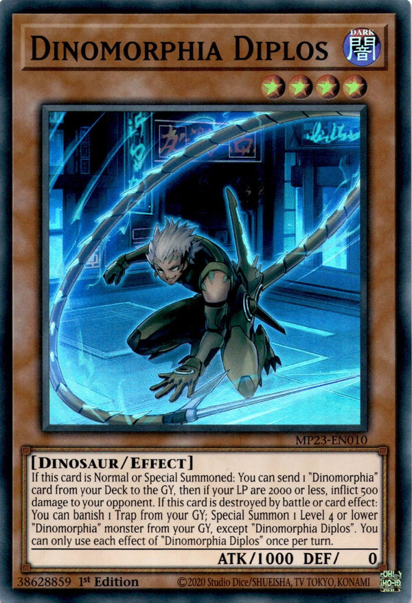 Yugioh Dinomorphia Diplos MP23-EN010 Super Rare 1st Edition NM