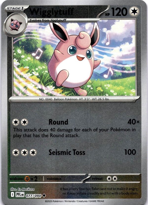 Pokemon Wigglytuff 077/094 Phantasmal Flames Reverse Holo NM