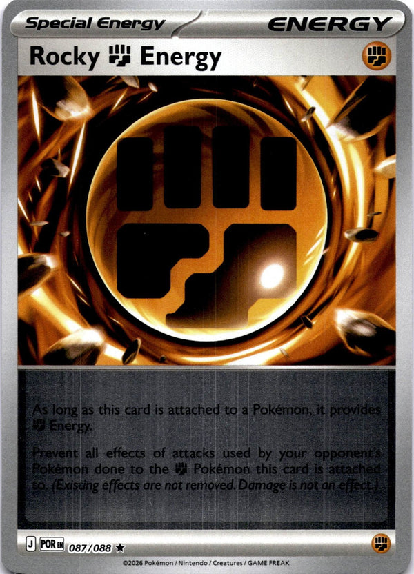 Pokemon Rocky Fighting Energy 087/088 Perfect Order Reverse Holo NM