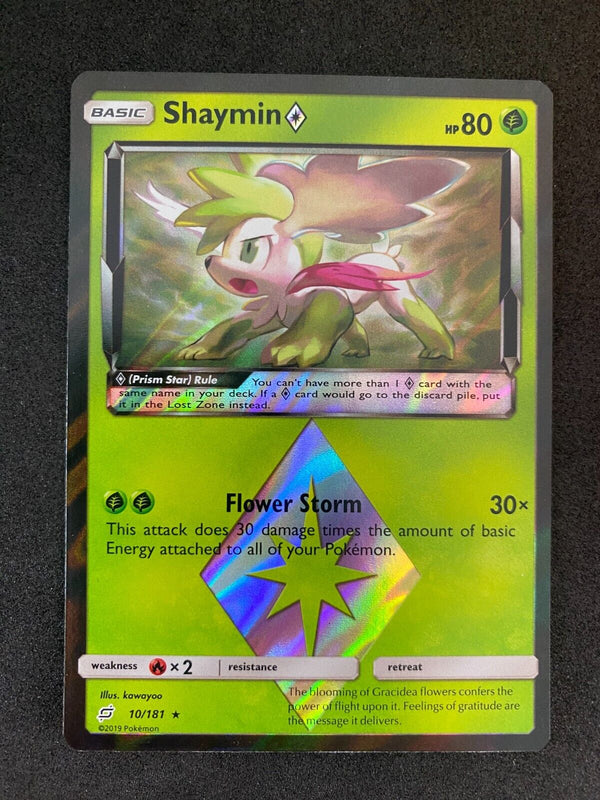 Pokemon Shaymin 10/181 Team Up Holo NM