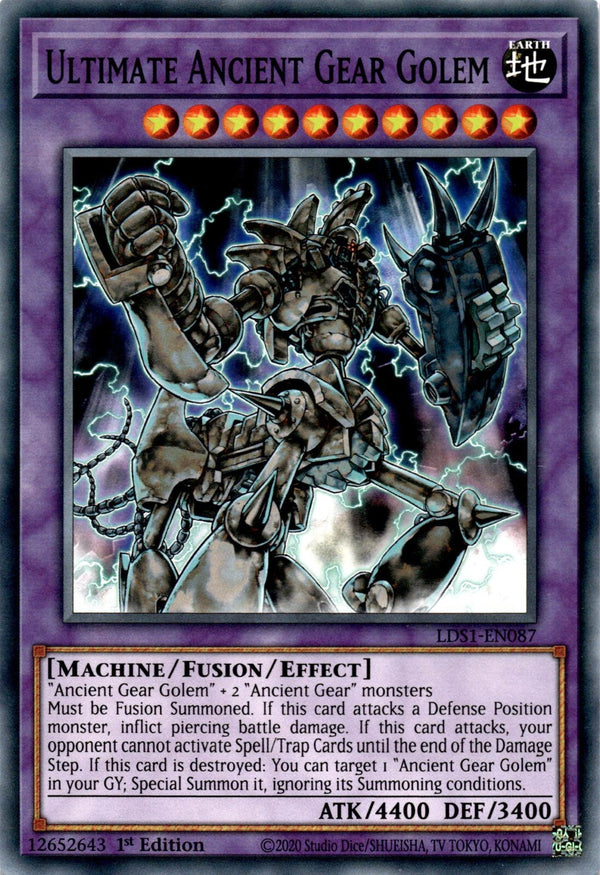 Yugioh Ultimate Ancient Gear Golem LDS1-EN087 Common 1st Edition NM
