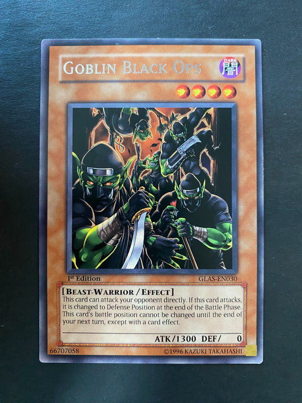 Yugioh Goblin Black Ops GLAS-EN030 Rare 1st Edition LP