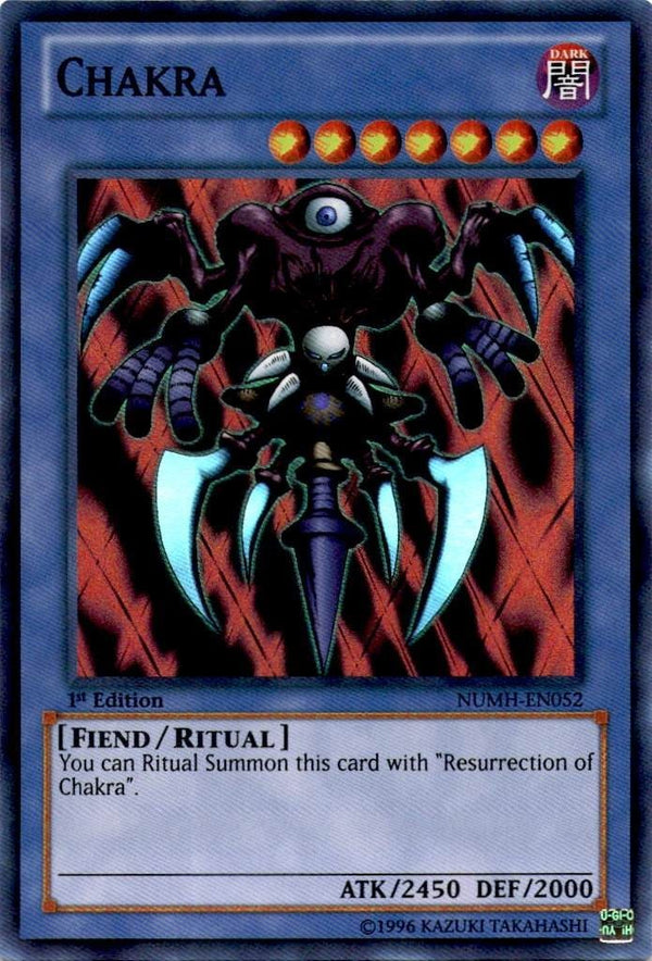 Yugioh Chakra NUMH-EN052 1st Edition VLP/NM