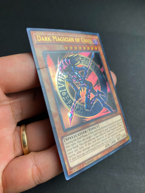 Yugioh Dark Magician of Chaos DUSA-EN054 Ultra Rare 1st Edition DAMAGED