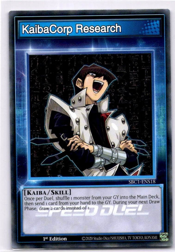 Yugioh KaibaCorp Research SBC1-ENS18 Common 1st Edition NM